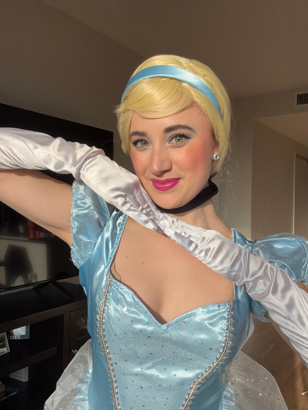 Glass Slipper Princess ready for the royal ball